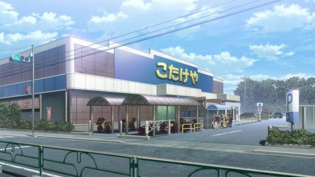 Grocery shopping scene